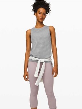 Lululemon Breeze By Muscle Tank, Perforated Sleeveless Knit Top, 6